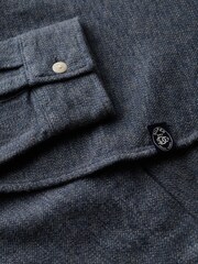 Superdry Blue Merchant Heavy Flannel Shirt - Image 3 of 3