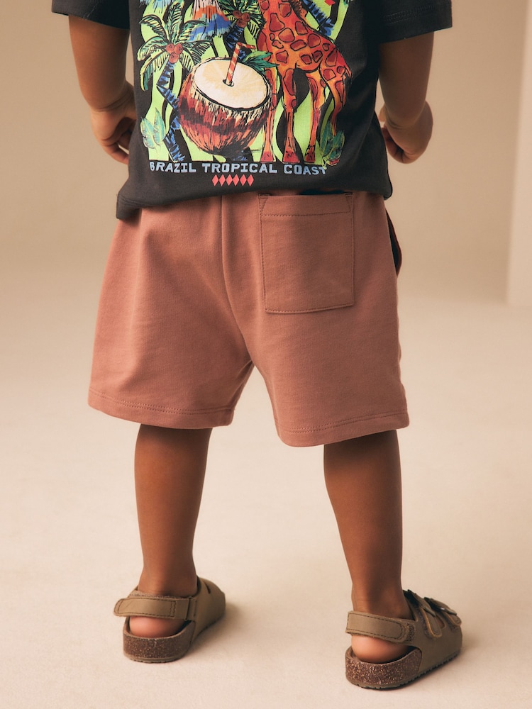 Rust Brown Jersey Shorts (3mths-7yrs) - Image 2 of 7