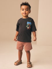 Rust Brown Jersey Shorts (3mths-7yrs) - Image 3 of 7
