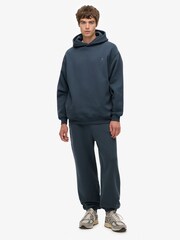Superdry Blue Blank Oversized Joggers - Image 1 of 8