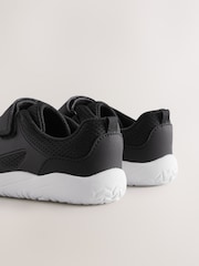 Black/White Barefoot Touch Fastening Elastic Lace Trainers - Image 4 of 5