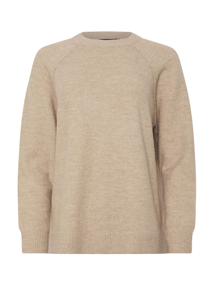 M&Co White Raglan Seam Detail Jumper - Image 1 of 1