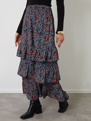 Another Sunday Ditsy Floral Tiered Maxi Skirt - صورة 2 من 4