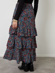 Another Sunday Ditsy Floral Tiered Maxi Skirt - صورة 3 من 4