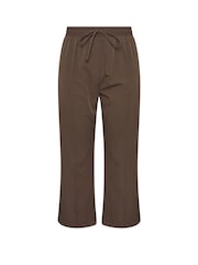 Yours Curve Brown Seam Front Straight Leg Trousers - Image 5 of 5