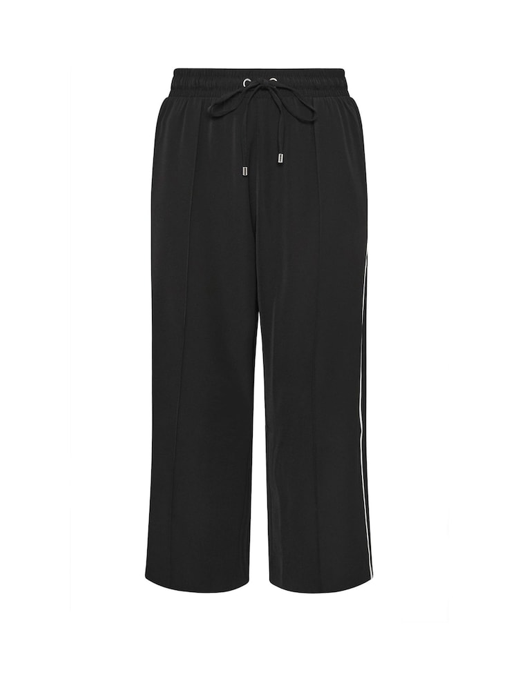 Yours Curve Black Side Stripe Pull On Joggers - Image 5 of 5 Yours Curve Black Side Stripe Pull On Joggers - Image 5 of 5