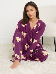 PixieGirl Petite Red Soft Touch Teddy Bears Pyjamas Set - Image 2 of 5