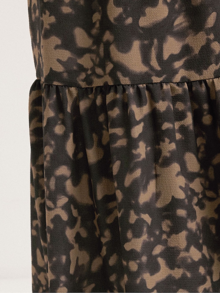 PixieGirl Petite Black Tortoise Shell Tiered Skirt - Image 5 of 5