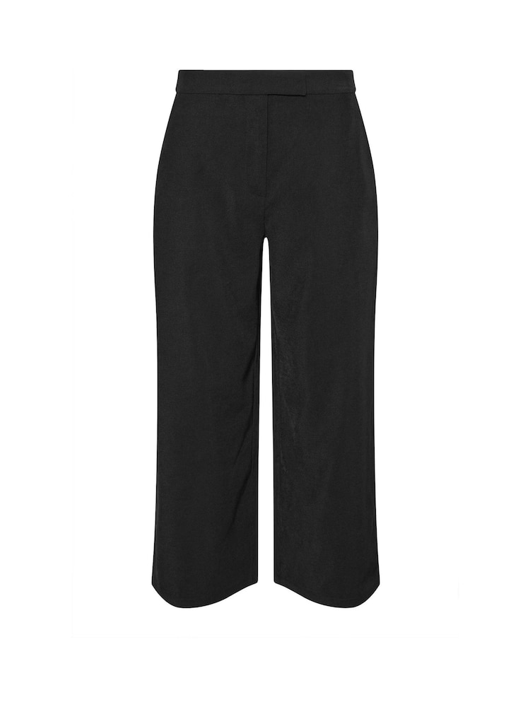 PixieGirl Petite Black Tab Wide Leg Trousers - Image 5 of 5 PixieGirl Petite Black Tab Wide Leg Trousers - Image 5 of 5
