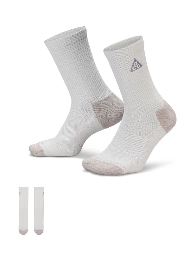 Nike Grey Elevated Crew Socks 1 Piece - Image 1 of 4
