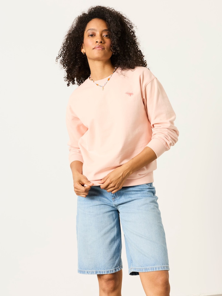 FatFace Georgia Coral Pink Sealife Graphic Crew Sweat - Image 1 of 7 FatFace Georgia Coral Pink Sealife Graphic Crew Sweat - Image 1 of 7