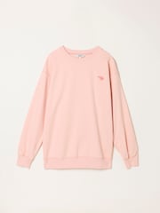 FatFace Georgia Coral Pink Sealife Graphic Crew Sweat - Image 6 of 7