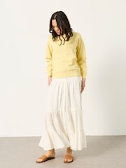 FatFace Sienna Yellow Seam Detail Crew Sweat - Image 5 of 6