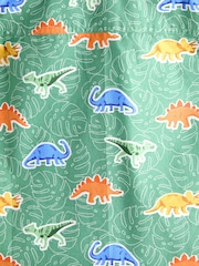 JoJo Maman Bébé Khaki Green Dino Print Shirt - Image 3 of 3