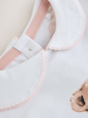 White/Blue Bear Baby T-Shirt And Leggings 2 Piece Set (0mths-2yrs) - Image 10 of 10