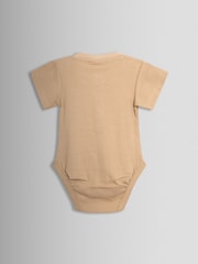 JoJo Maman Bébé Natural 2-Pack Short Sleeve Bodysuits - Image 5 of 7