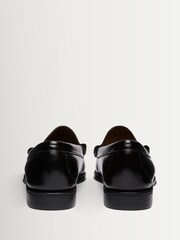 G.H.Bass Black Leather Weejun II Larson Moc Penny Shoes - Image 3 of 6