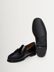 G.H.Bass Black Leather Weejun II Larson Moc Penny Shoes - Image 4 of 6