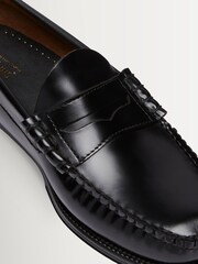 G.H.Bass Black Leather Weejun II Larson Moc Penny Shoes - Image 5 of 6