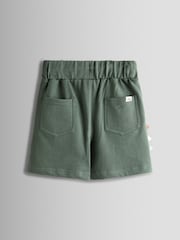 JoJo Maman Bébé Light Green 2-Pack Applique & Plain Shorts - Image 4 of 7