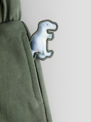 JoJo Maman Bébé Light Green 2-Pack Applique & Plain Shorts - Image 7 of 7