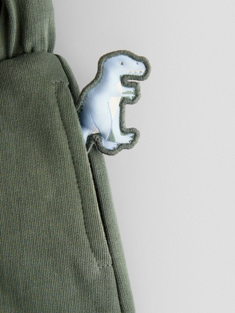 JoJo Maman Bébé Light Green 2-Pack Applique & Plain Shorts - Image 7 of 7