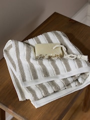 Natural Stripe Towel - Image 4 of 6
