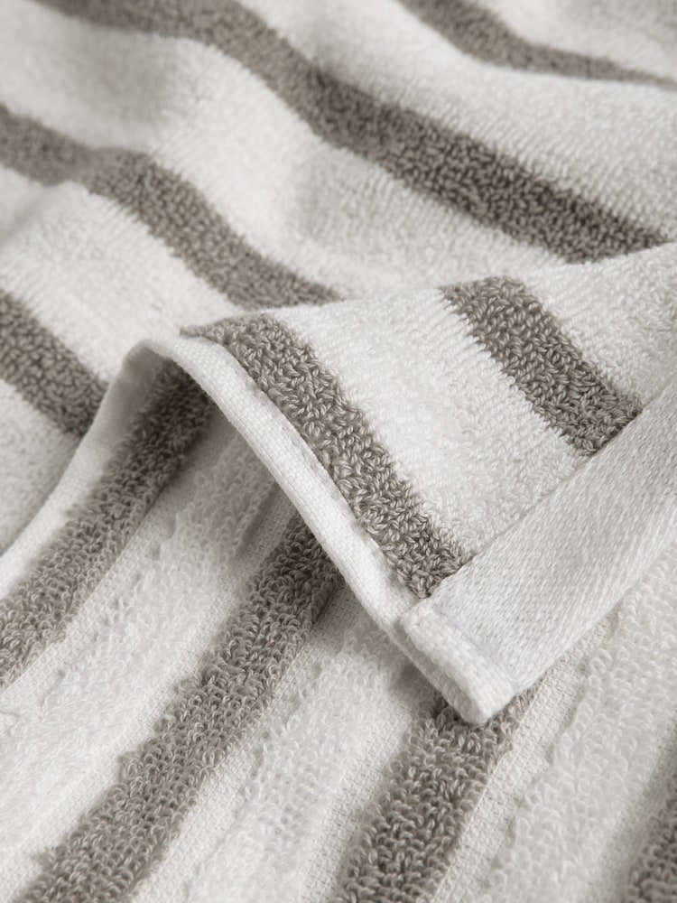 Natural Stripe Towel - Image 6 of 6