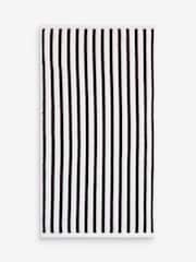 Black/White Stripe Towel - Image 4 of 4