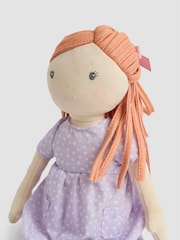 JoJo Maman Bébé Personalised Lilac Flower Ragdoll - Image 3 of 3