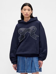 Gap Sandy Liang Heavyweight Bow Oversized Hoodie - Image 2 de 4