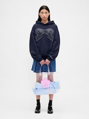 Gap Sandy Liang Heavyweight Bow Oversized Hoodie - Image 3 de 4