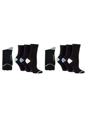 Glenmuir Black Contrast Heel & Toe Socks Multi Pack - Image 2 of 6