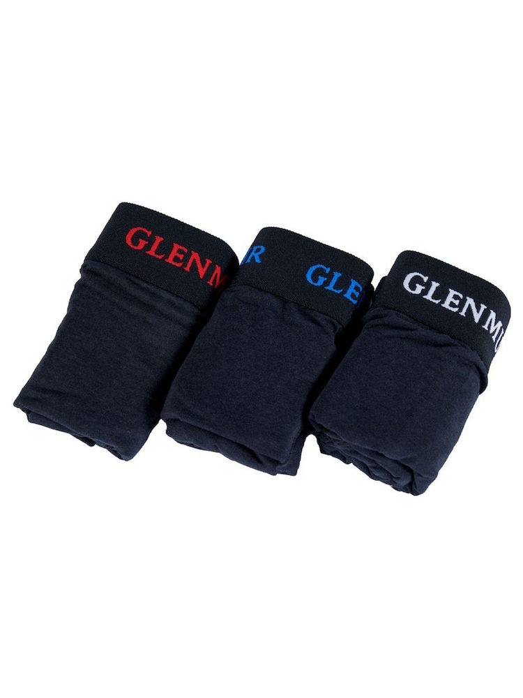 Glenmuir Red Long Leg Cotton Blend Boxers 3 pack - Image 2 of 7