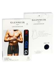 Glenmuir Red Long Leg Cotton Blend Boxers 3 pack - Image 5 of 7