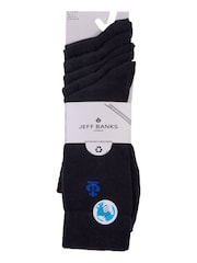 Jeff Banks Black Mutli Pack Classic Crew Socks - Image 3 of 7