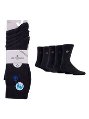 Jeff Banks Black Mutli Pack Classic Crew Socks - Image 4 of 7