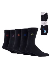 Jeff Banks Black Mutli Pack Classic Crew Socks - Image 7 of 7