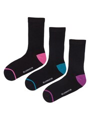 Glenmuir Black Classic Crew Socks 3 pack - Image 2 of 7