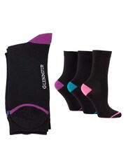 Glenmuir Black Classic Crew Socks 3 pack - Image 4 of 7