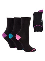Glenmuir Black Classic Crew Socks 3 pack - Image 7 of 7