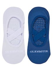 Glenmuir Blue Low Cut Yoga Socks 2 Pack - Image 2 of 8
