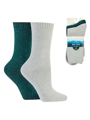 Glenmuir Green Thermal Boot Socks 2 pack - Image 7 of 7