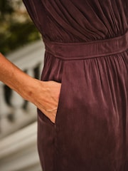 FatFace Judi Chocolate Brown Jumpsuit - Image 5 of 6