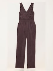 FatFace Judi Chocolate Brown Jumpsuit - Image 6 of 6