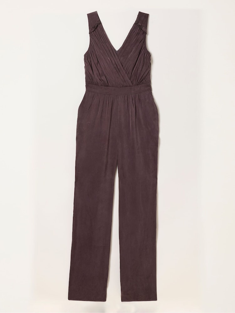 FatFace Judi Chocolate Brown Jumpsuit - Image 6 of 6