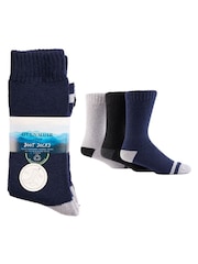 Glenmuir Blue Fully Cushioned Boot Socks 3 pack - Image 4 of 7