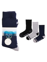 Glenmuir Blue Fully Cushioned Boot Socks 3 pack - Image 5 of 7