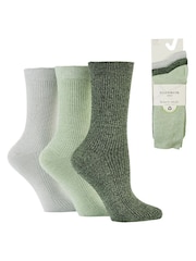 Glenmuir Green Fine Knit Leisure Socks 3 pack - Image 7 of 7
