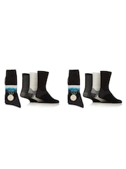 Glenmuir Black Fully Cushioned Boot Socks With Arch Support 6 Pack - Image 1 of 4